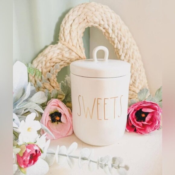 NEW Rae Dunn Sweets Canister With Gold Writing - Picture 1 of 1